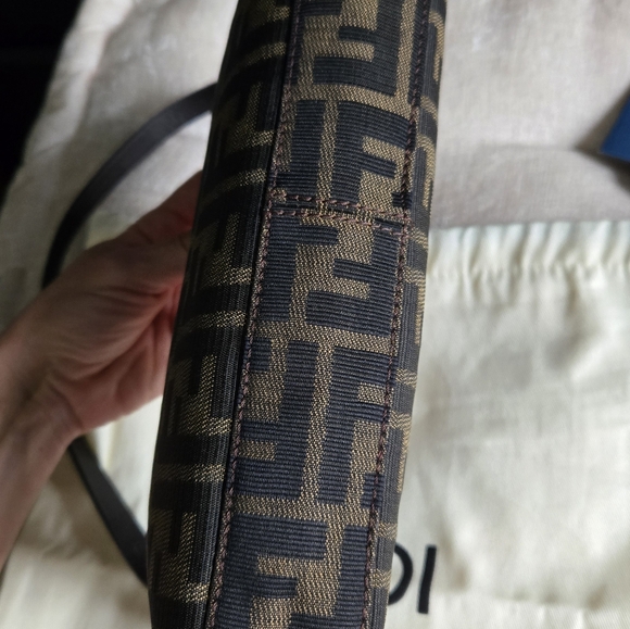 Fendi Zucca FF Pochette Shoulder Bag - Picture 8 of 16